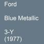 Preview: Ford, Blue Metallic, 3-Y (1977).